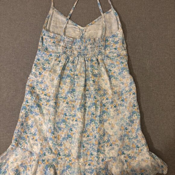 Anthropologie Cloth & Stone Blue Floral Mini Dress – Size XS - Picture 5 of 7